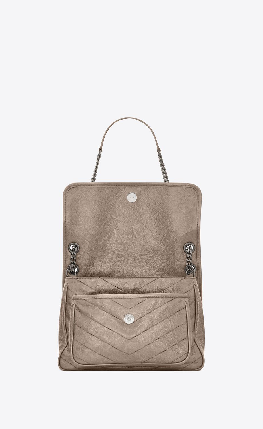 YSL NIKI MEDIUM VINTAGE CALFSKIN LEATHER SHOULDER BAG