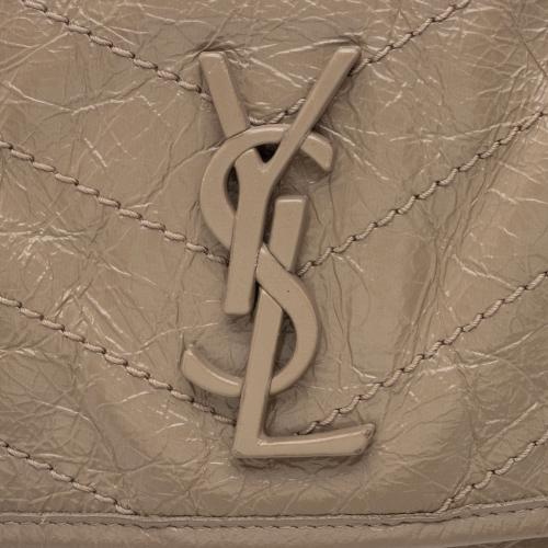 YSL NIKI MEDIUM VINTAGE CALFSKIN LEATHER SHOULDER BAG
