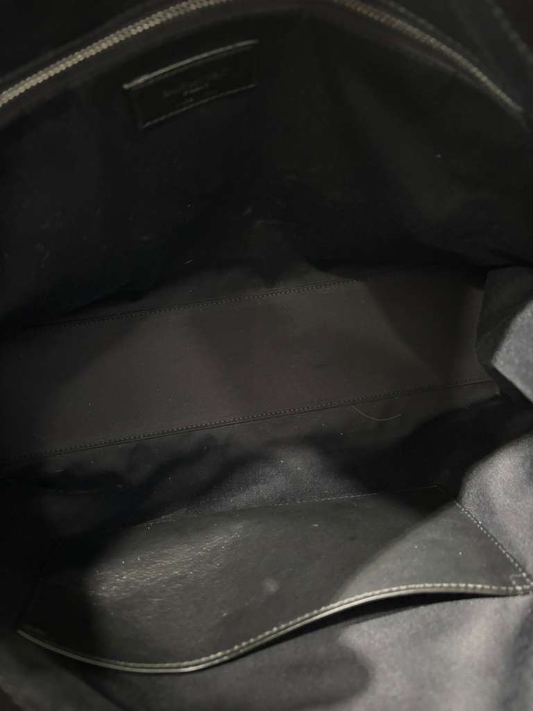 YSL NIKI CRINKLED VINTAGE LEATHER LARGE SHOPPING BAG