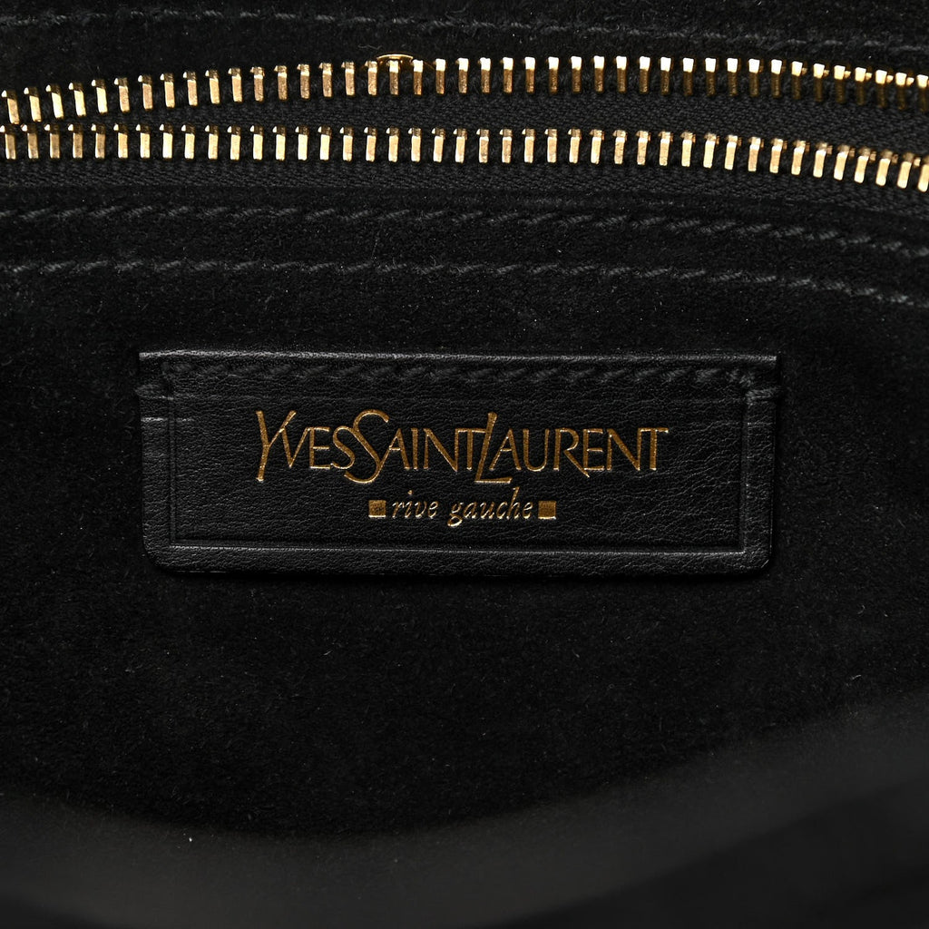 SAINT LAURENT PONY HAIR PATENT MUSE TWO BAG