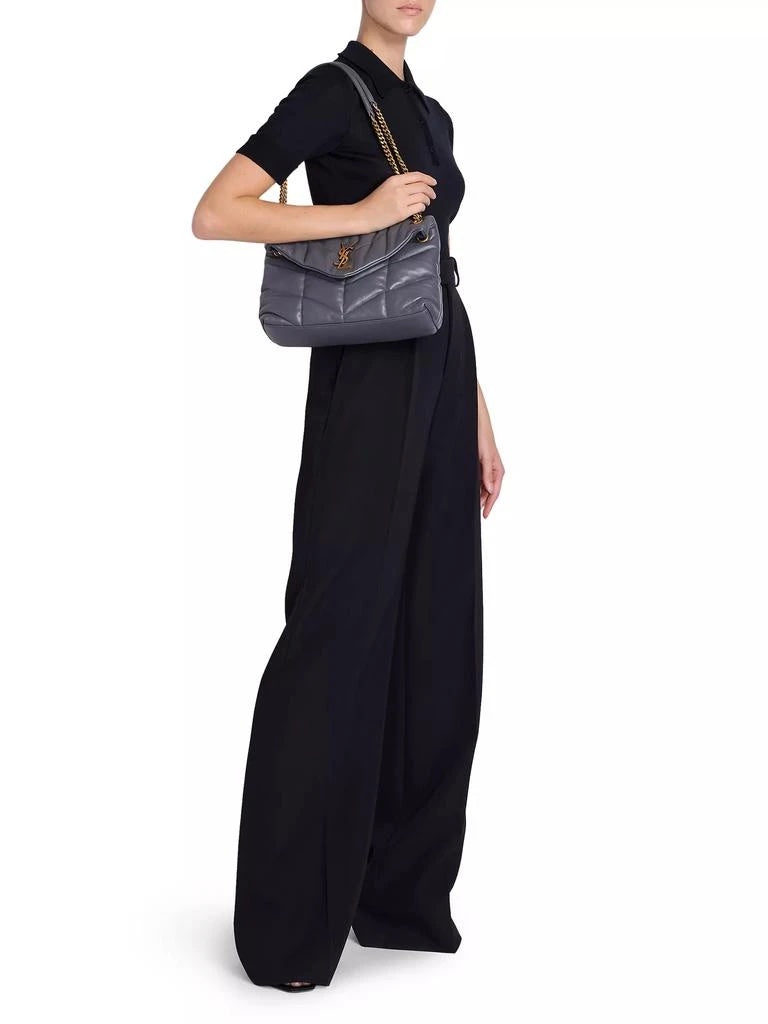YSL PUFFER NAPPA LEATHER SMALL SHOULDER BAG