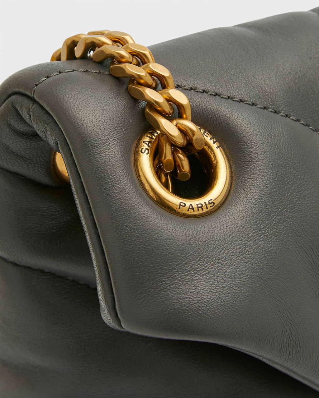YSL PUFFER NAPPA LEATHER SMALL SHOULDER BAG