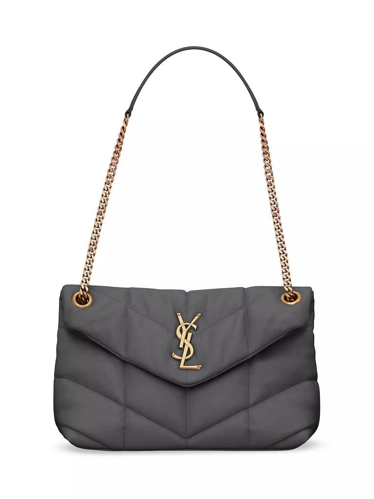 YSL PUFFER NAPPA LEATHER SMALL SHOULDER BAG