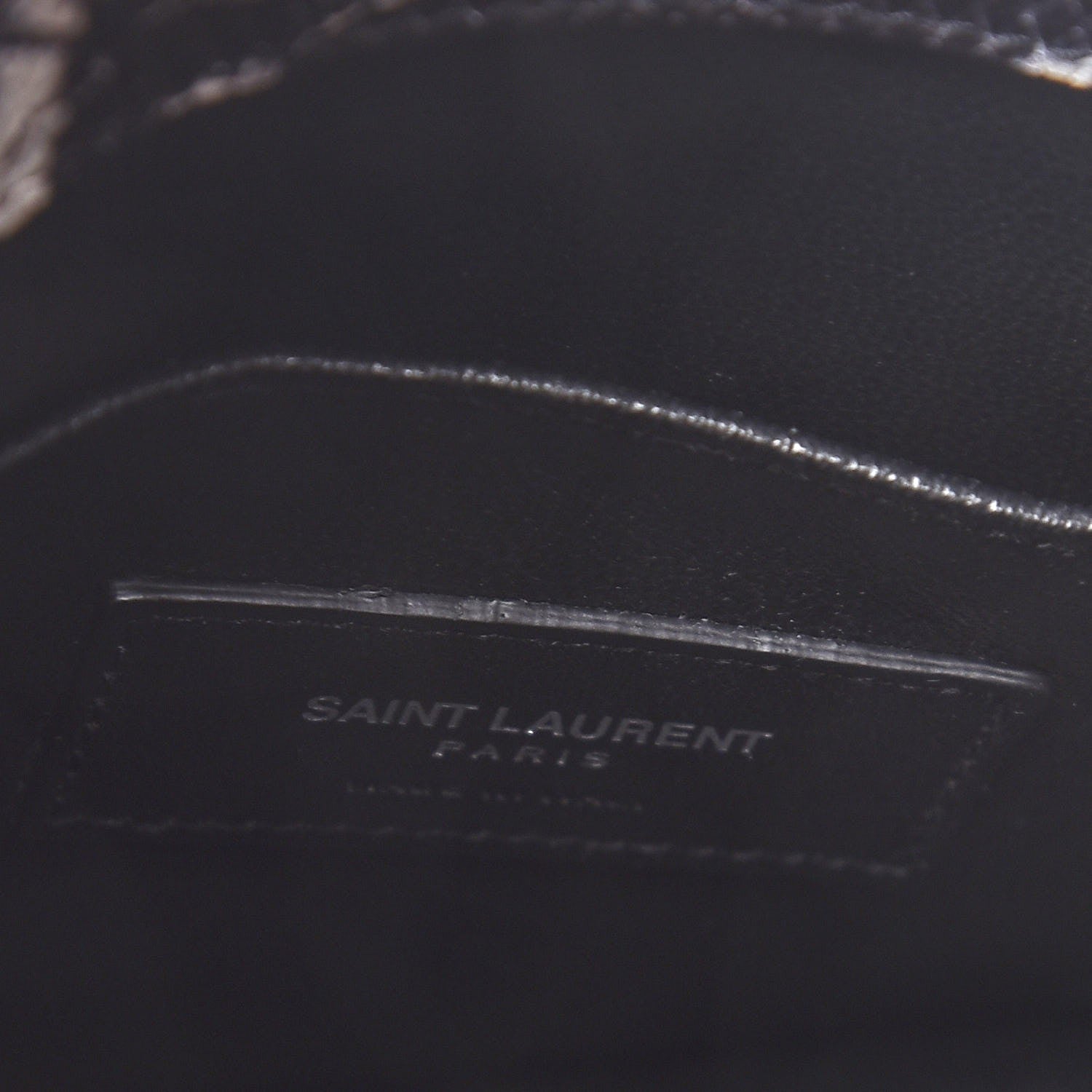 SAINT LAURENT PYTHON EMBOSSED SMALL SAC DE JOUR TOTE BAG