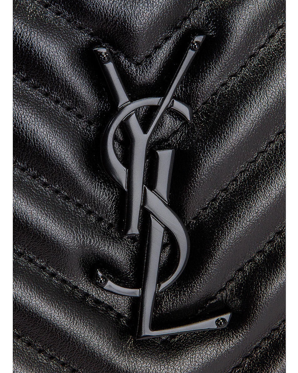 YSL LOU QUILTED CALFSKIN LEATHER CAMERA BAG