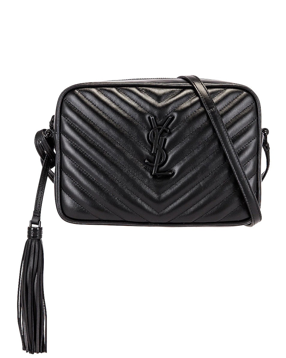 YSL LOU QUILTED CALFSKIN LEATHER CAMERA BAG
