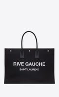SAINT LAURENT RIVE GAUCHE LARGE TOTE BAG NOIR
