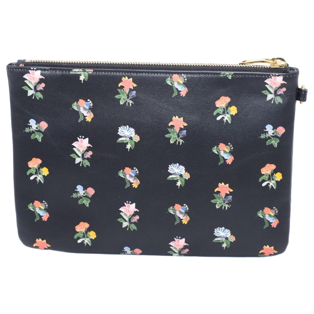 YVES SAINT LAURENT MONOGRAM PRAIRIE FLOWER WRISTLET CLUTCH