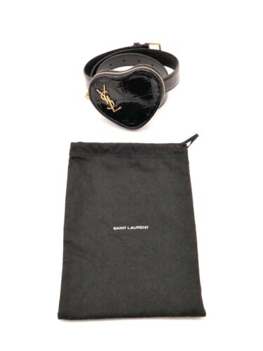 YSL SAINT LAURENT MONOGRAM HEART SHAPED BELT BAG