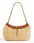 YSL SHEARLING PAC PAC HOBO BAG