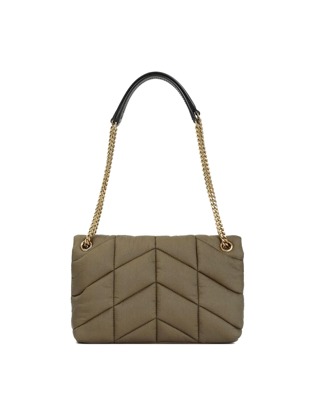 YSL NYLON QUILTED SMALL LOULOU PUFFER CHAIN BAG