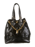 YVES SAINT LAURENT SNAKESKIN FAUBOURG BAG