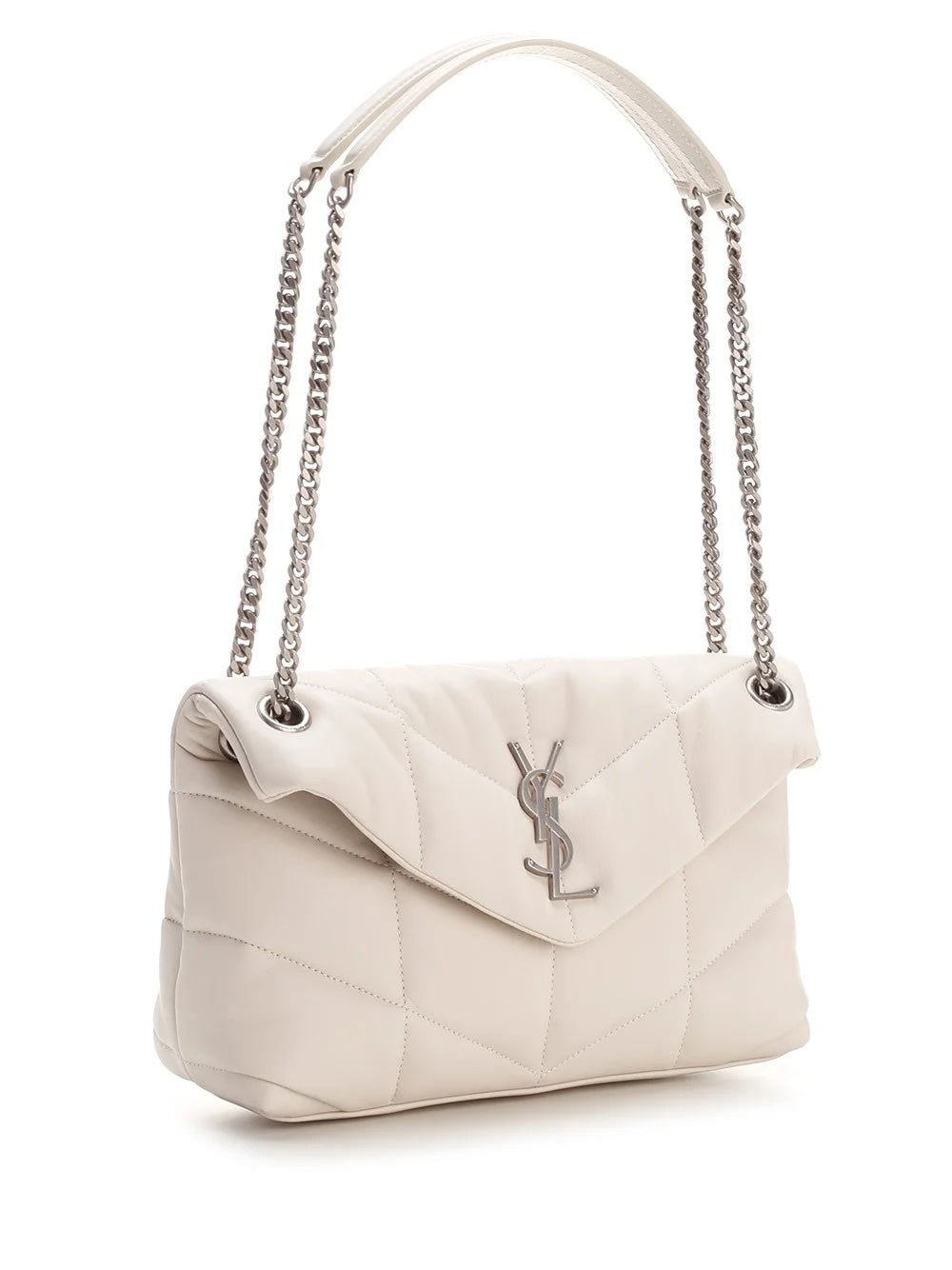 YSL QUILTED LAMBSKIN TOY LOULOU PUFFER SHOULDER BAG