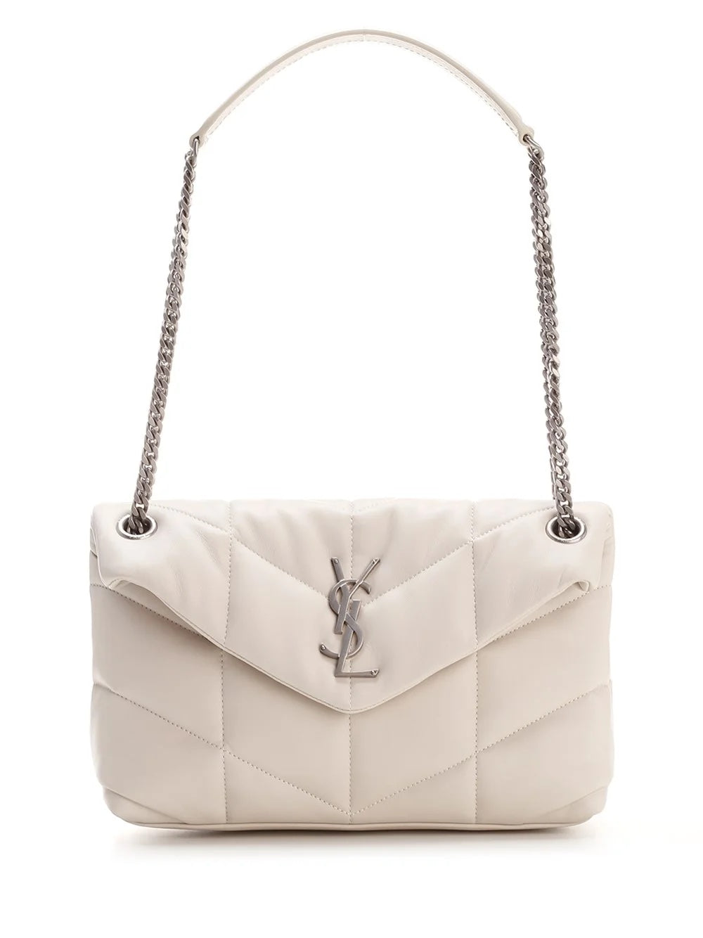 YSL QUILTED LAMBSKIN TOY LOULOU PUFFER SHOULDER BAG