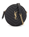 YVES SAINT LAURENT MATELASSÉ ROUND CAMERA BAG