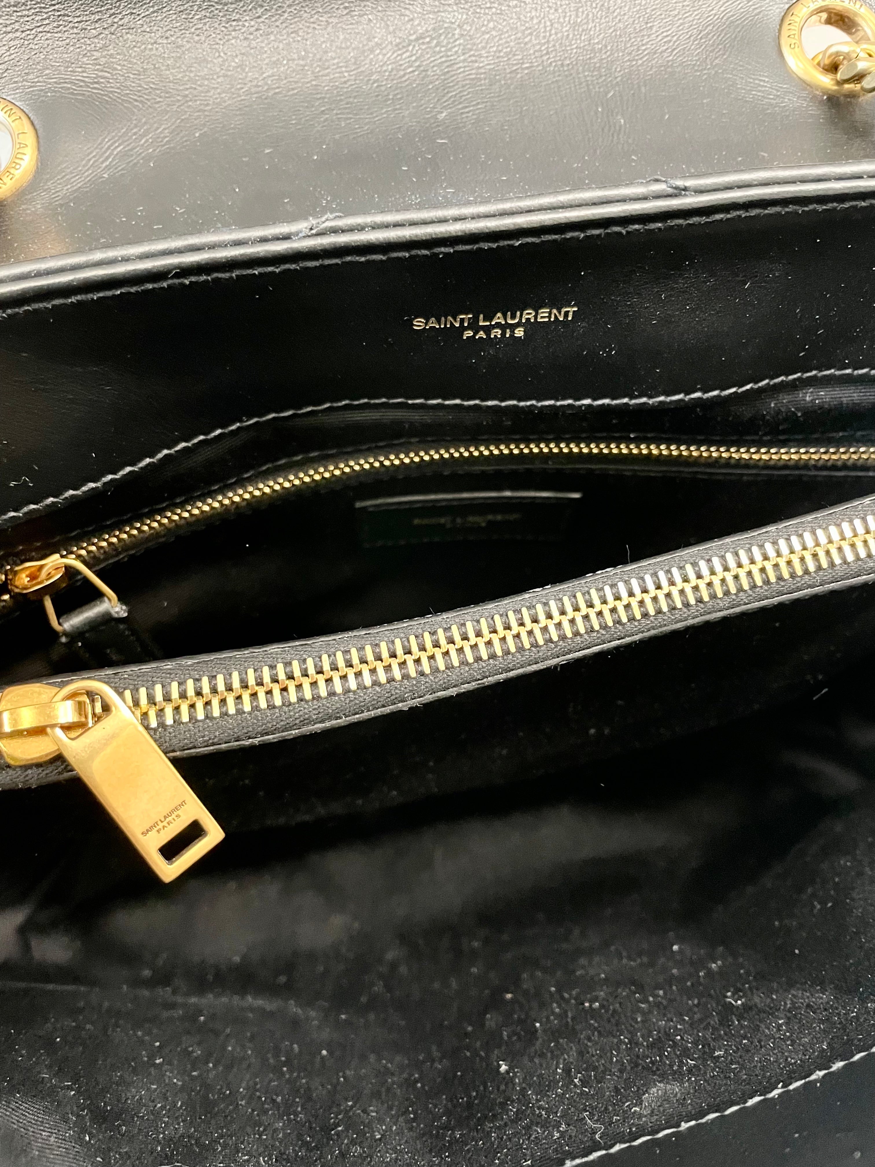 YSL MEDIUM LOULOU Y QUILTED CALFSKIN SHOULDER BAG