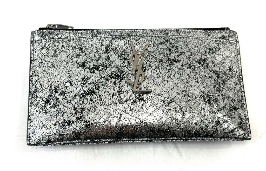 YSL CLASSIC LEATHER MEDIUM ZIP BILL POUCH