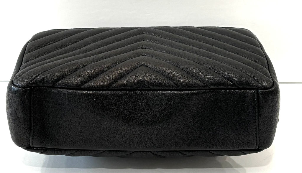 YSL COLLEGE MEDIUM QUILTED LEATHER SHOULDER BAG