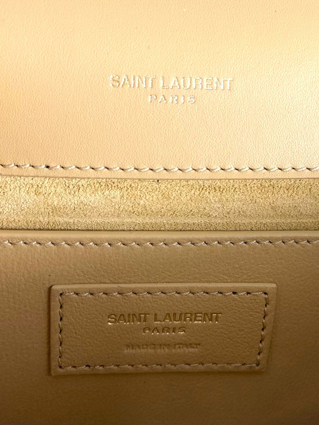YSL KATE TASSEL METALLIC CALFSKIN LEATHER CROSSBODY BAG