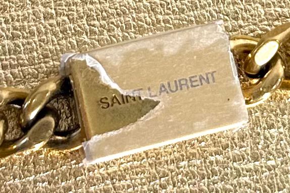 YSL KATE TASSEL METALLIC CALFSKIN LEATHER CROSSBODY BAG