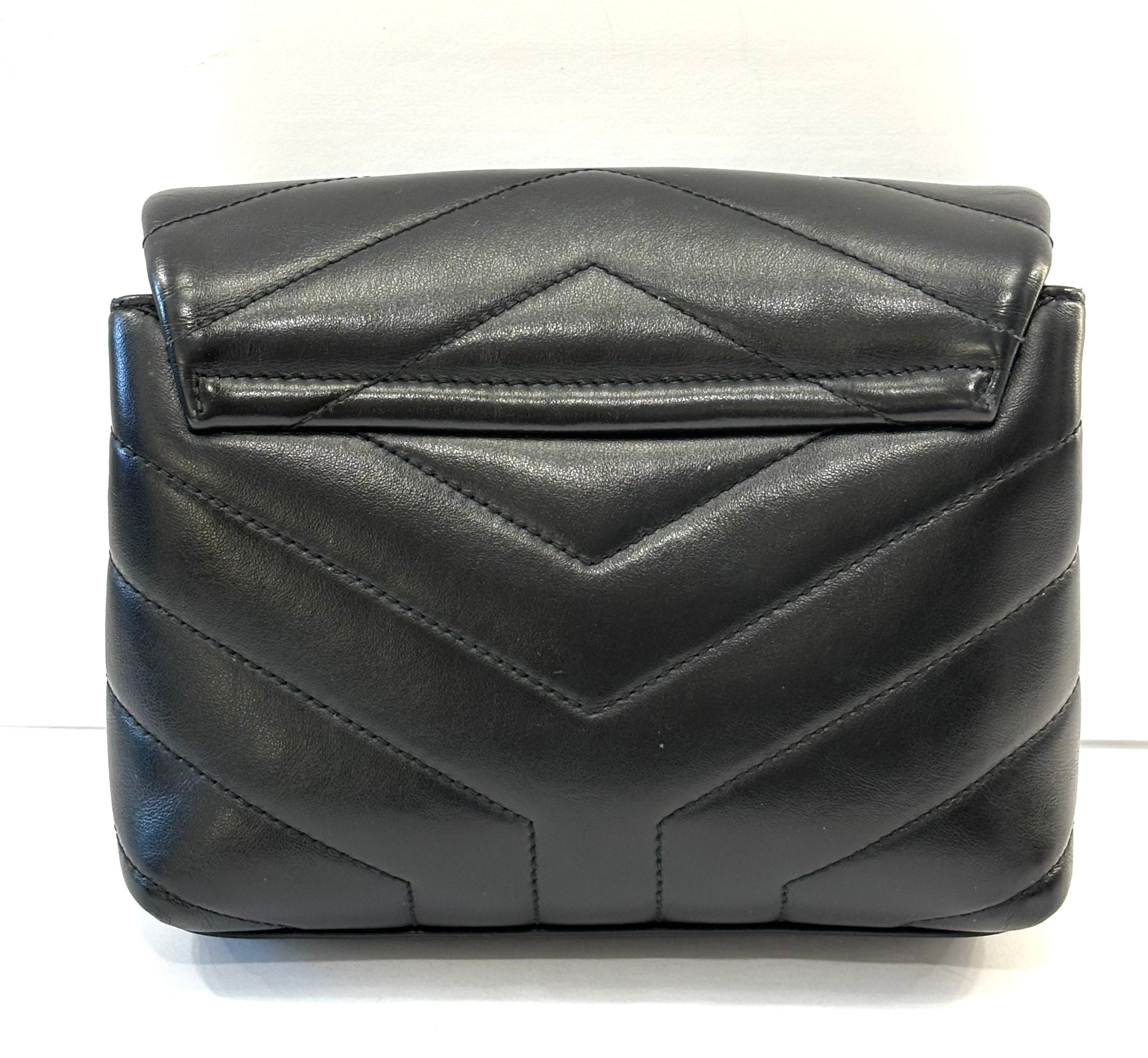 YSL LEATHER LOULOU TOY CROSSBODY BAG
