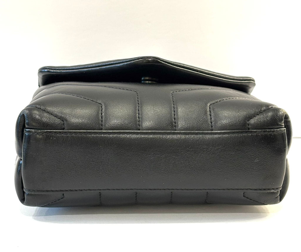 YSL LEATHER LOULOU TOY CROSSBODY BAG