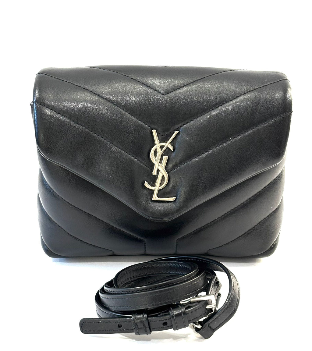 YSL LEATHER LOULOU TOY CROSSBODY BAG