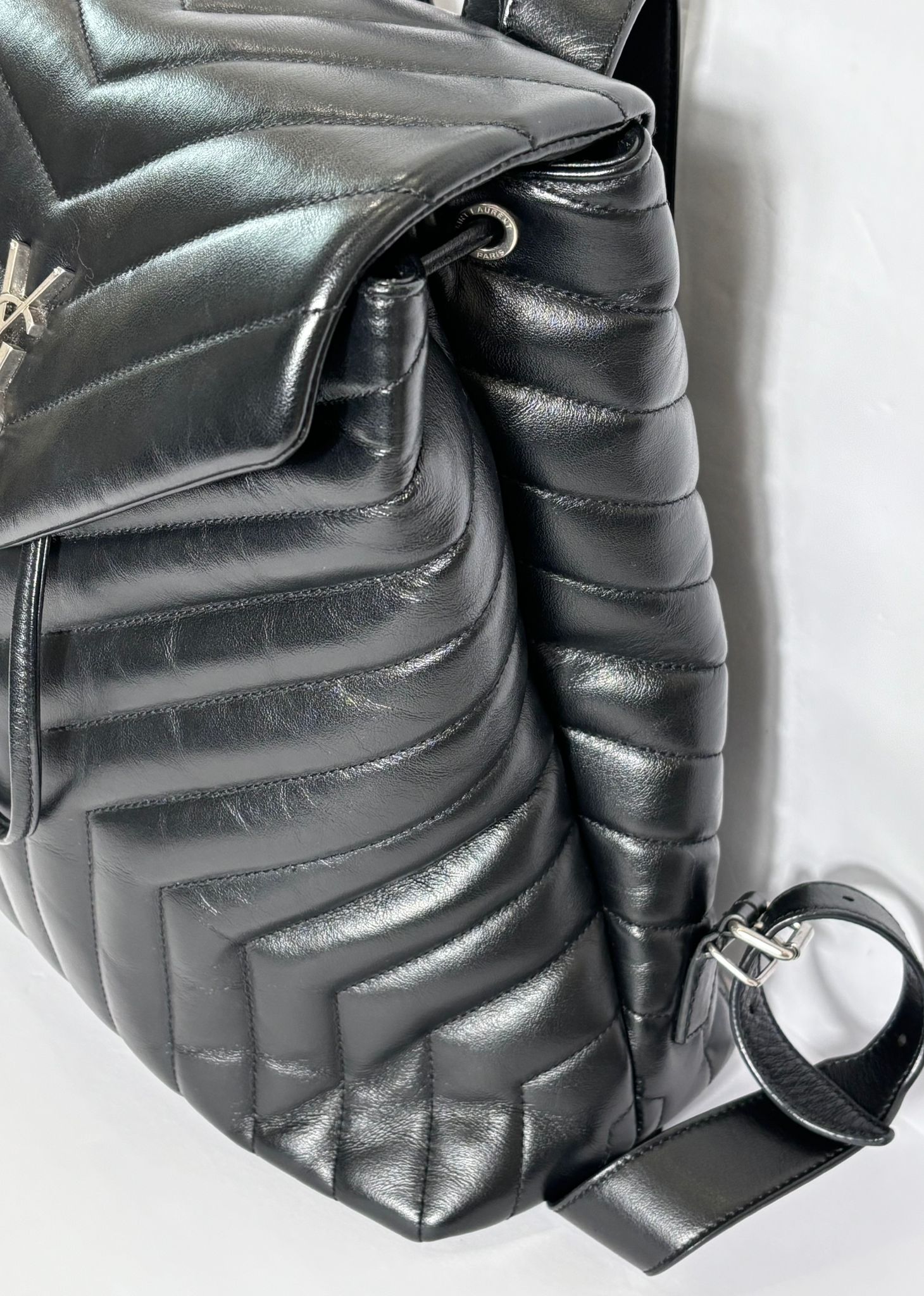 YSL QUILTED CALFSKIN LEATHER MEDIUM LOU LOU BACKPACK