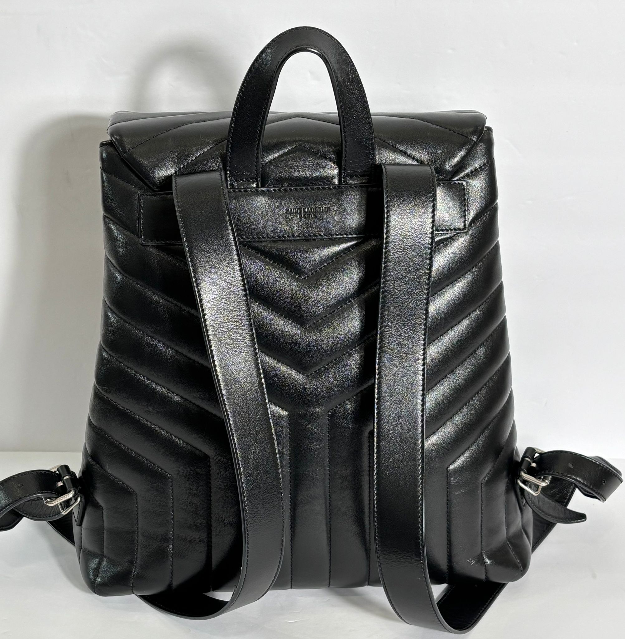 YSL QUILTED CALFSKIN LEATHER MEDIUM LOU LOU BACKPACK
