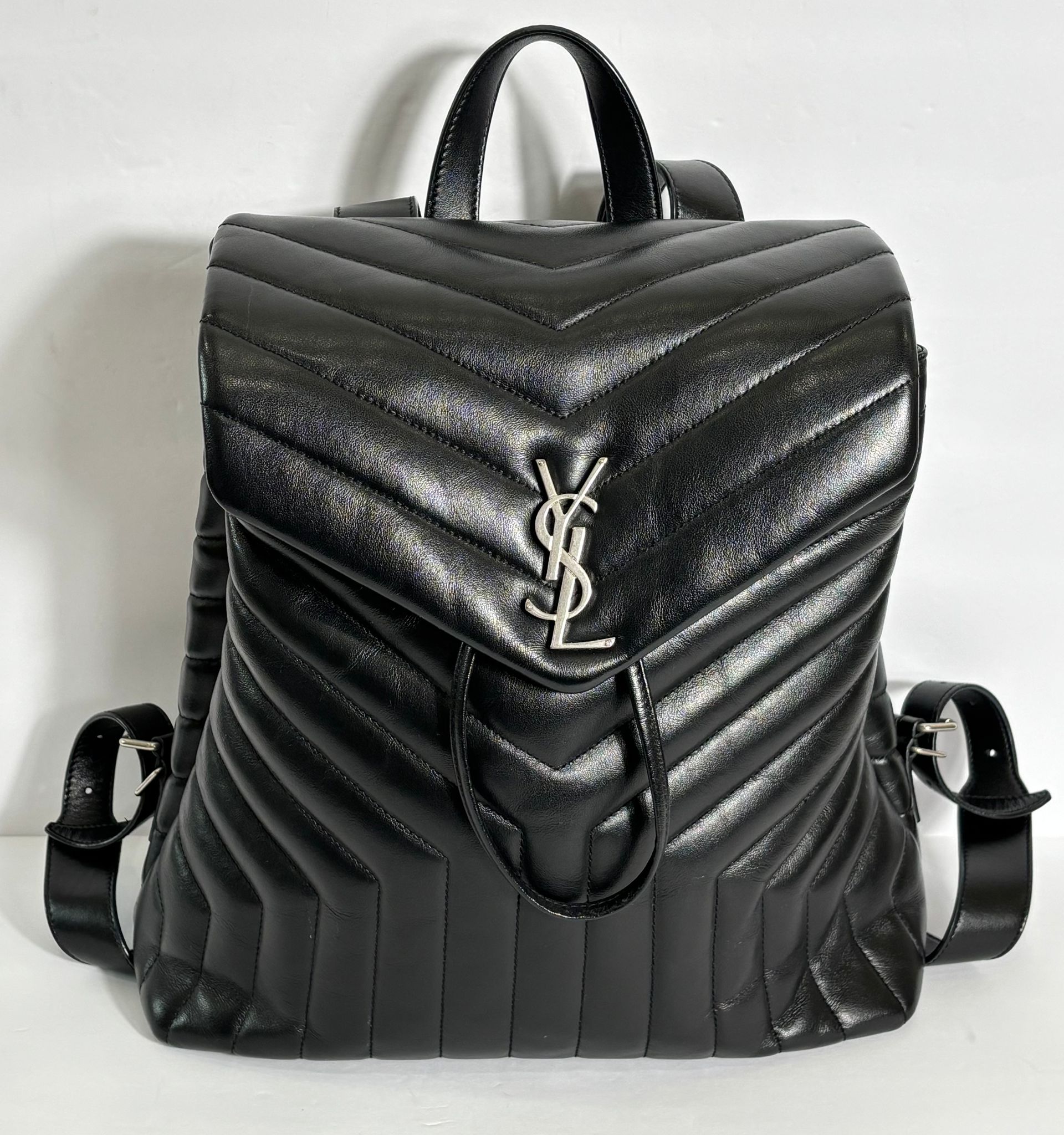 YSL QUILTED CALFSKIN LEATHER MEDIUM LOU LOU BACKPACK