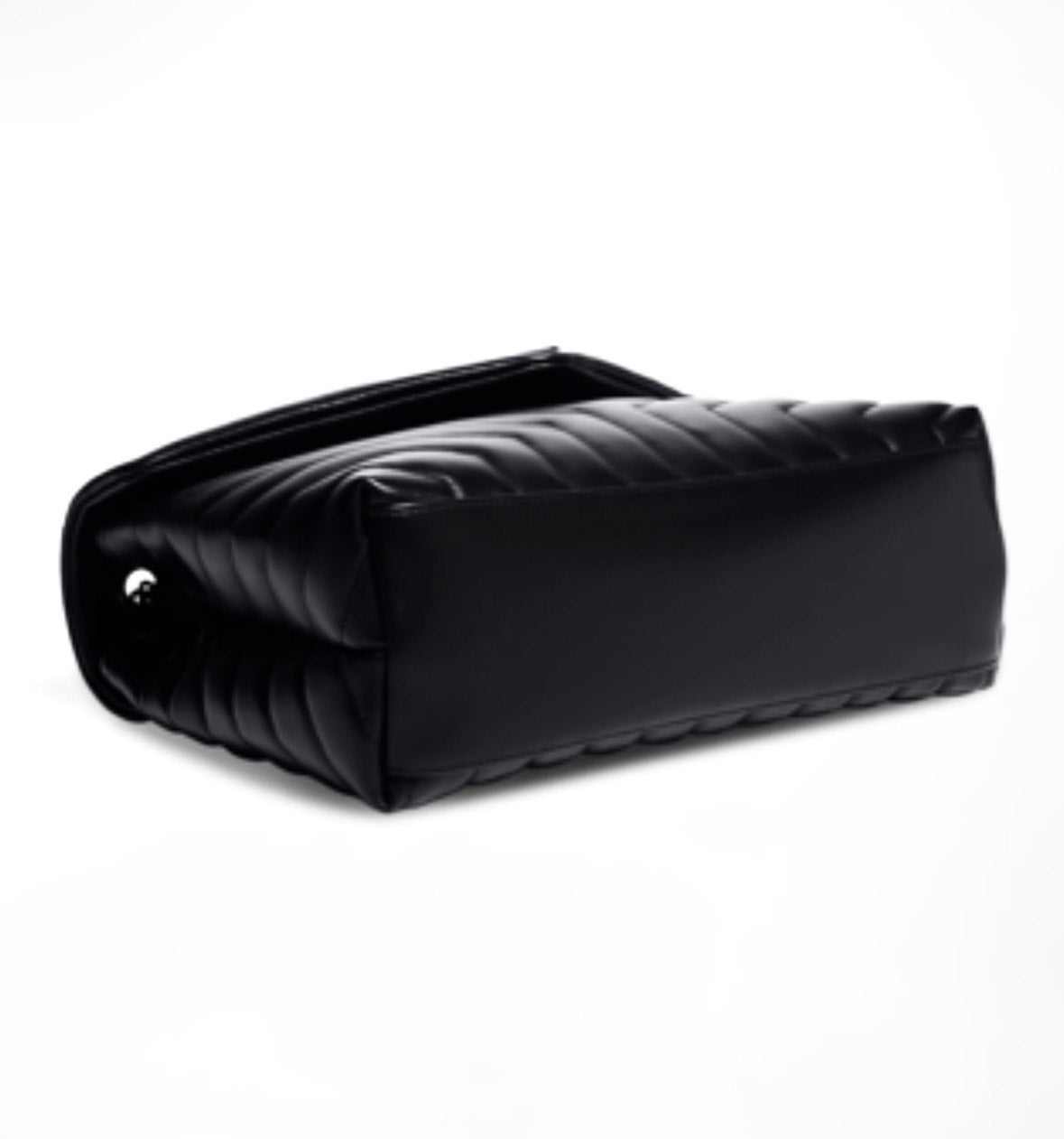 YSL LOULOU MEDIUM QUILTED LEATHER BLACK ON BLACK SHOULDER BAG