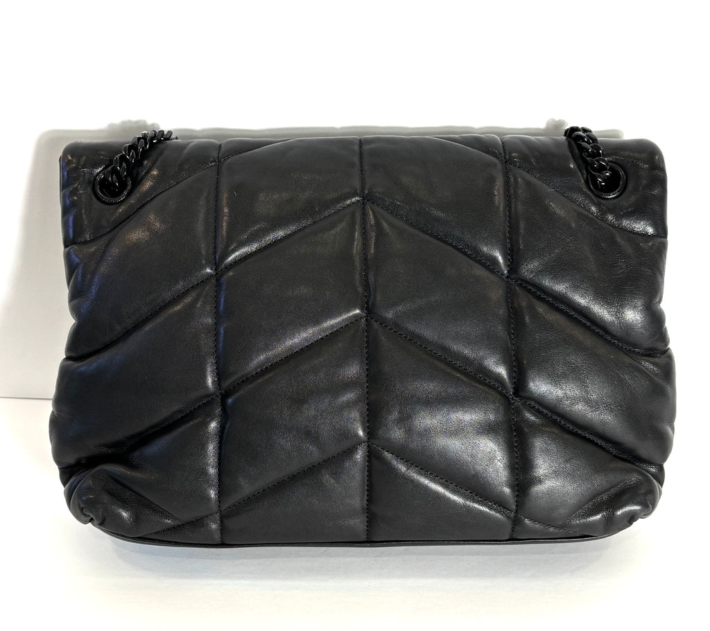 YSL LOULOU QUILTED PUFFER LEATHER MEDIUM SHOULDER BAG