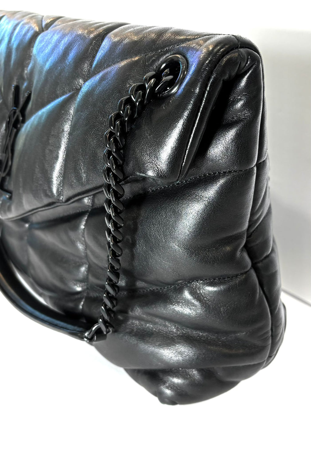 YSL LOULOU QUILTED PUFFER LEATHER MEDIUM SHOULDER BAG