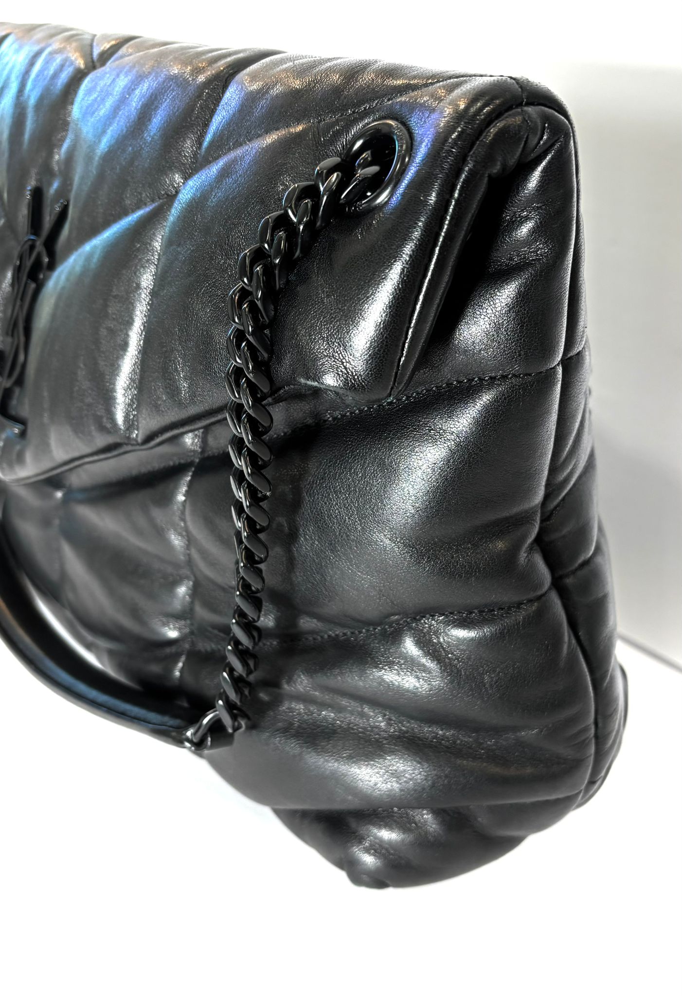 YSL LOULOU QUILTED PUFFER LEATHER MEDIUM SHOULDER BAG