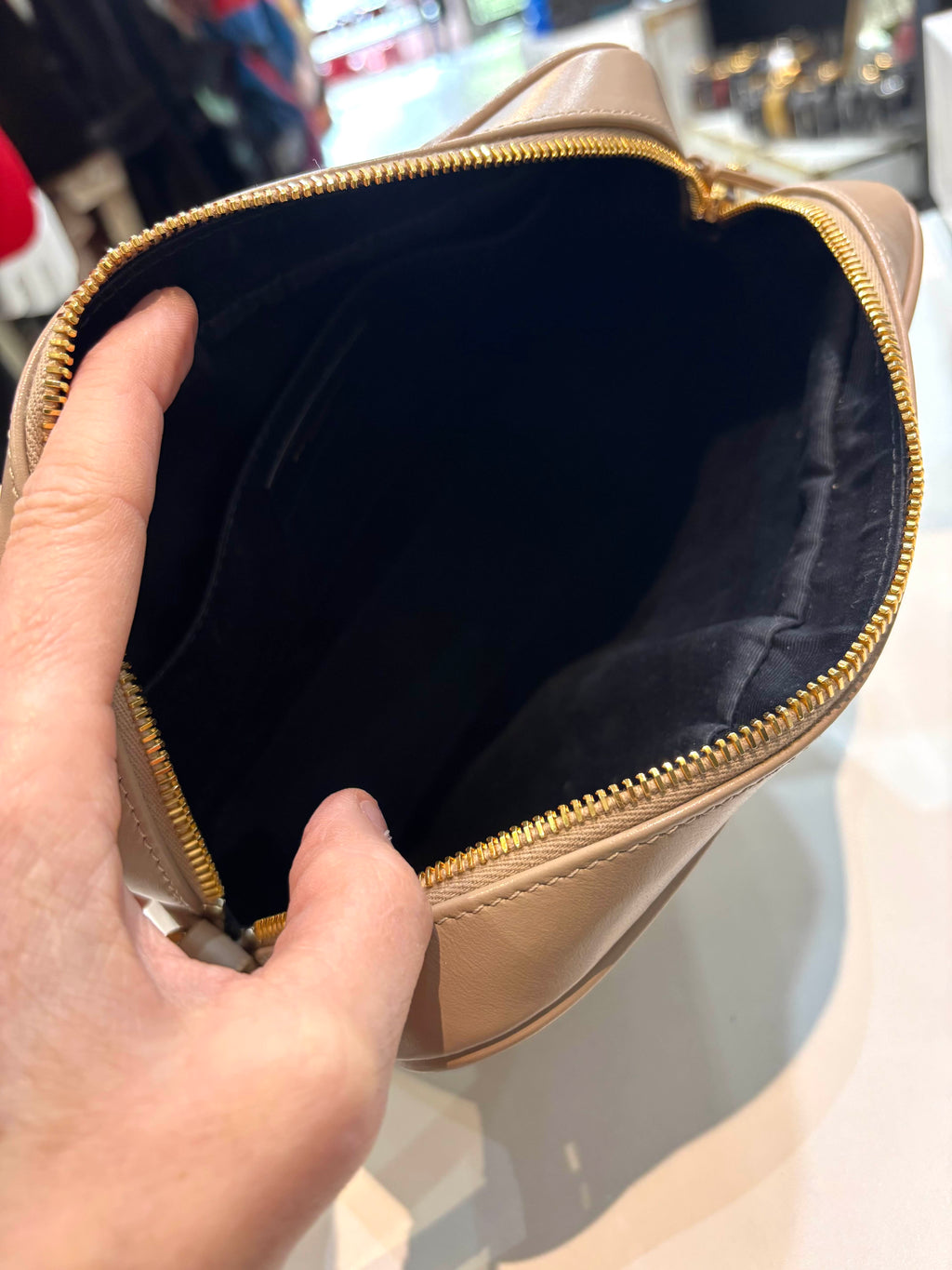 YSL QUILTED CALFSKIN LOU CAMERA CROSSBODY BAG
