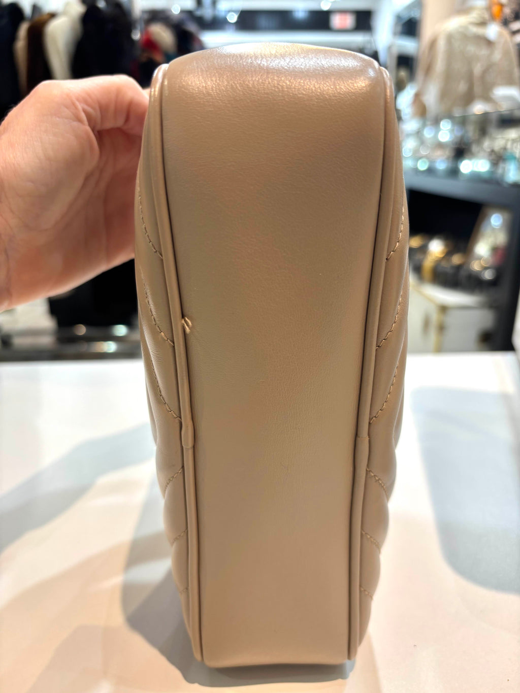 YSL QUILTED CALFSKIN LOU CAMERA CROSSBODY BAG