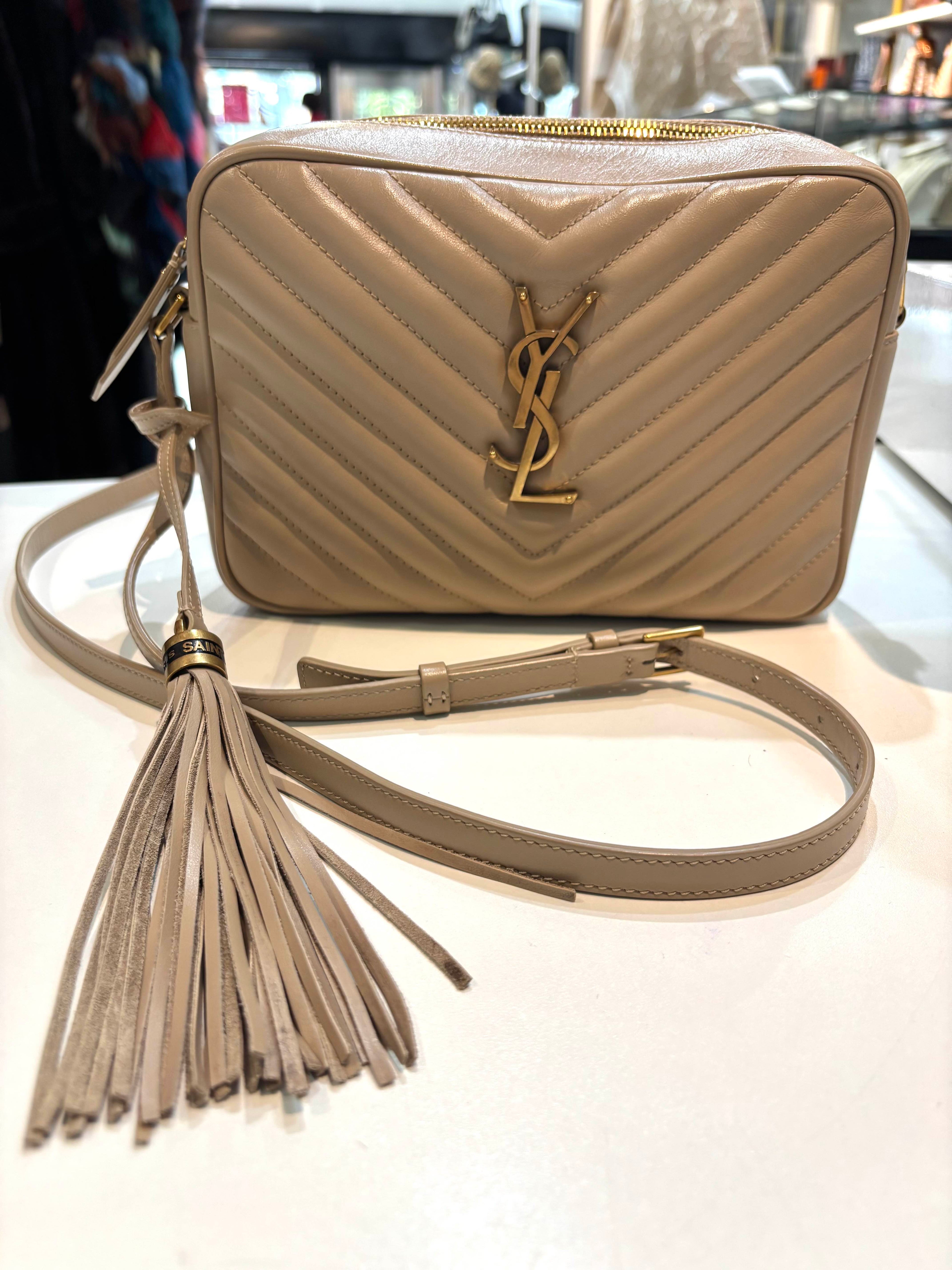 YSL QUILTED CALFSKIN LOU CAMERA CROSSBODY BAG