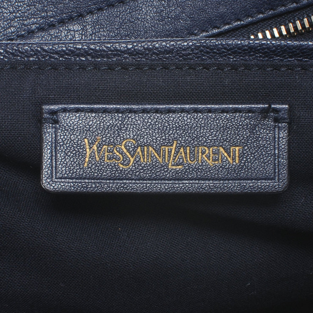 YSL LEATHER MEDIUM Y CABAS CHYC TOTE BAG