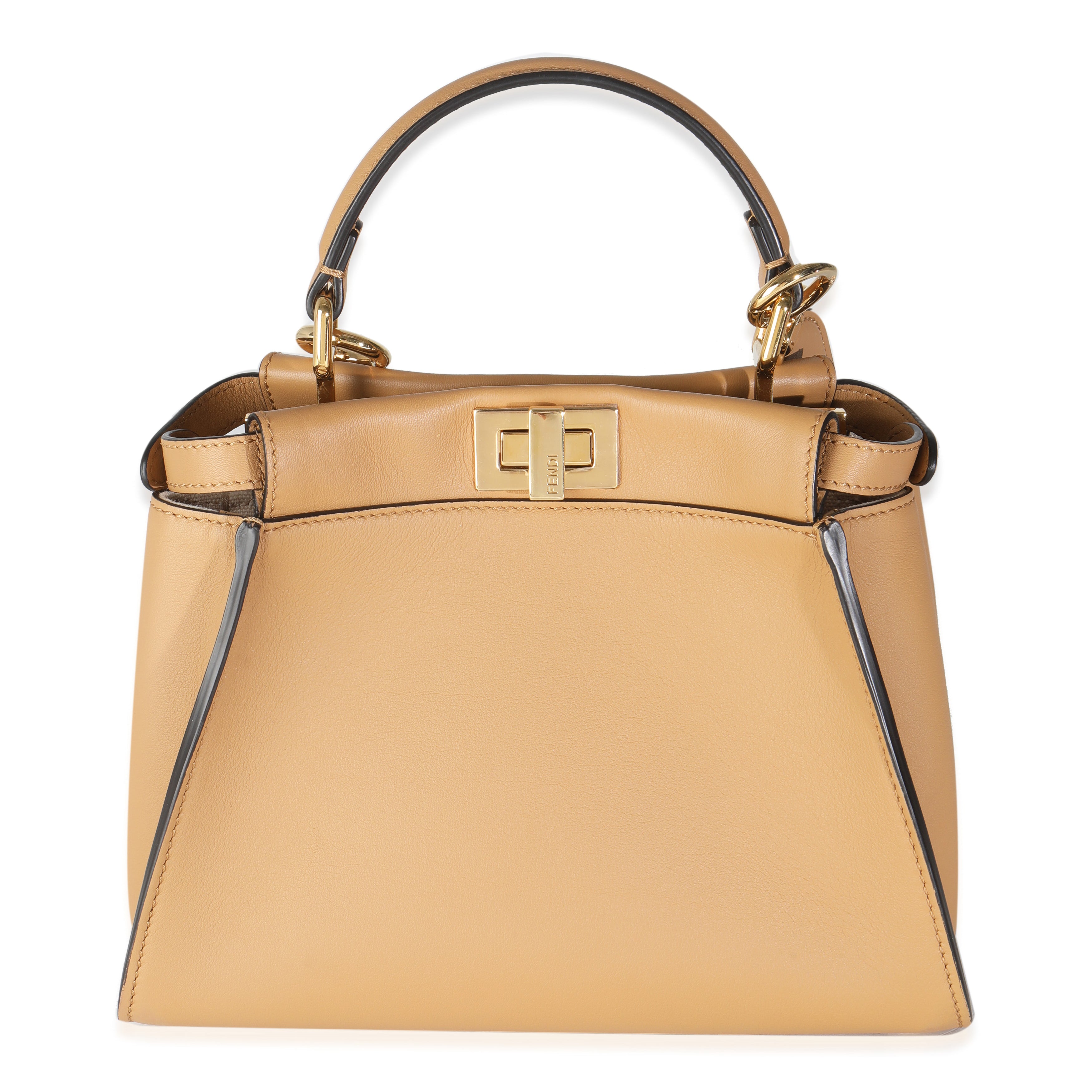 Miele Scuro Nappa Petite Peekaboo I SEE U Satchel