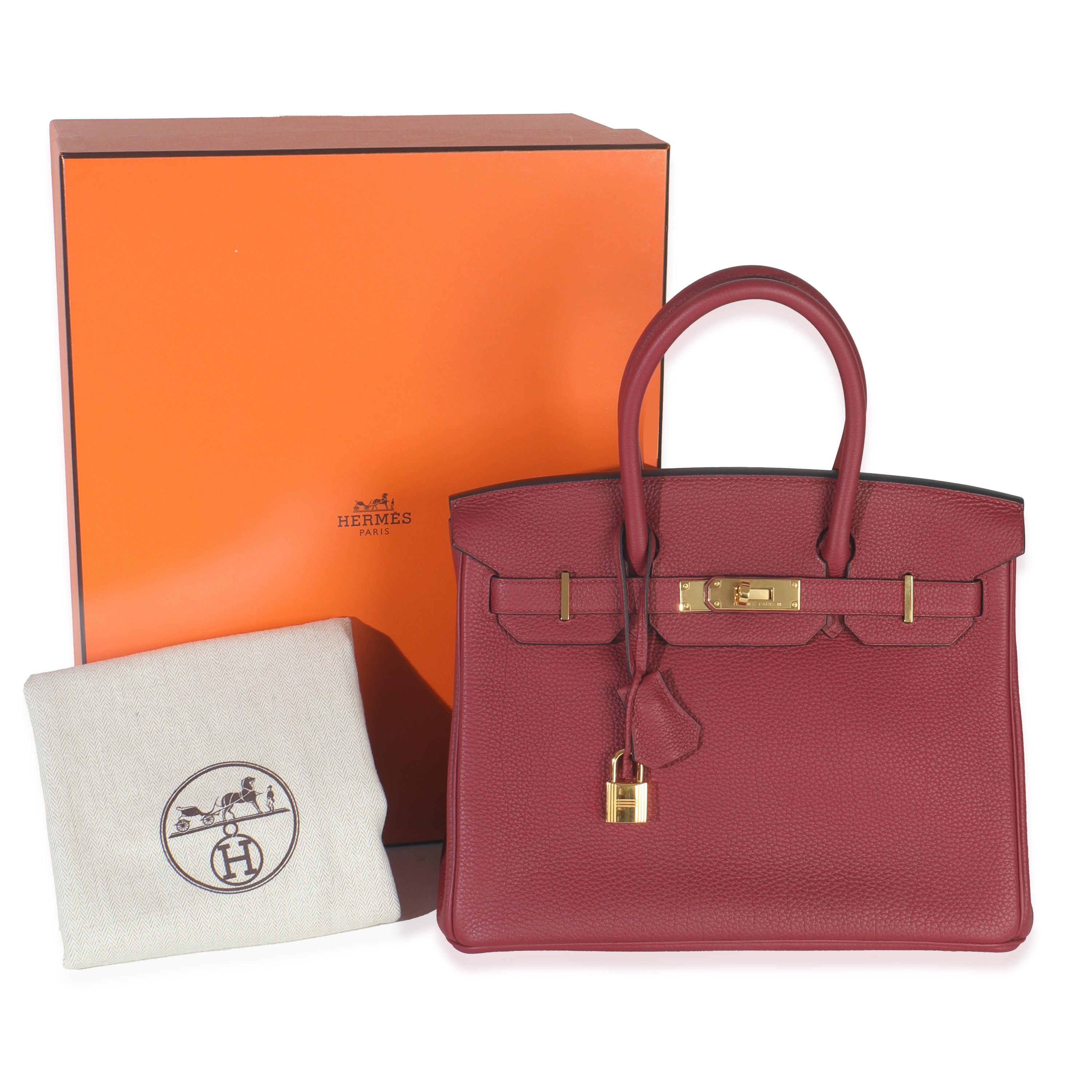 Rouge Grenat Togo Birkin 30 GHW