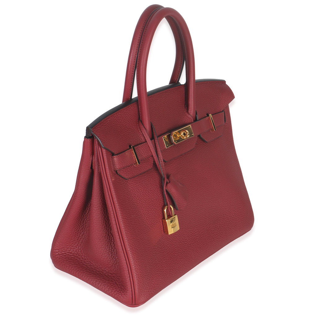 Rouge Grenat Togo Birkin 30 GHW