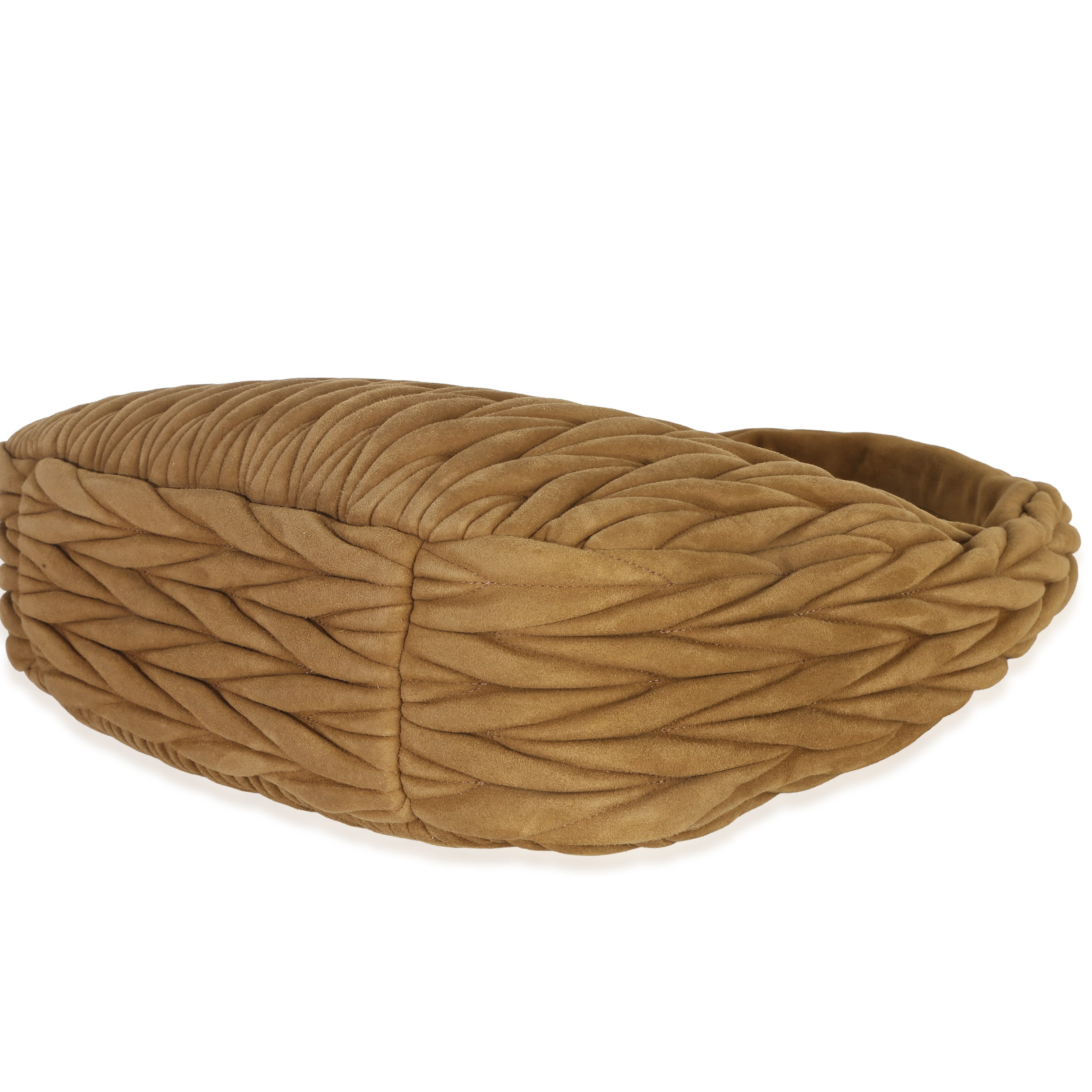 Brown Suede Matelasse Wander Hobo