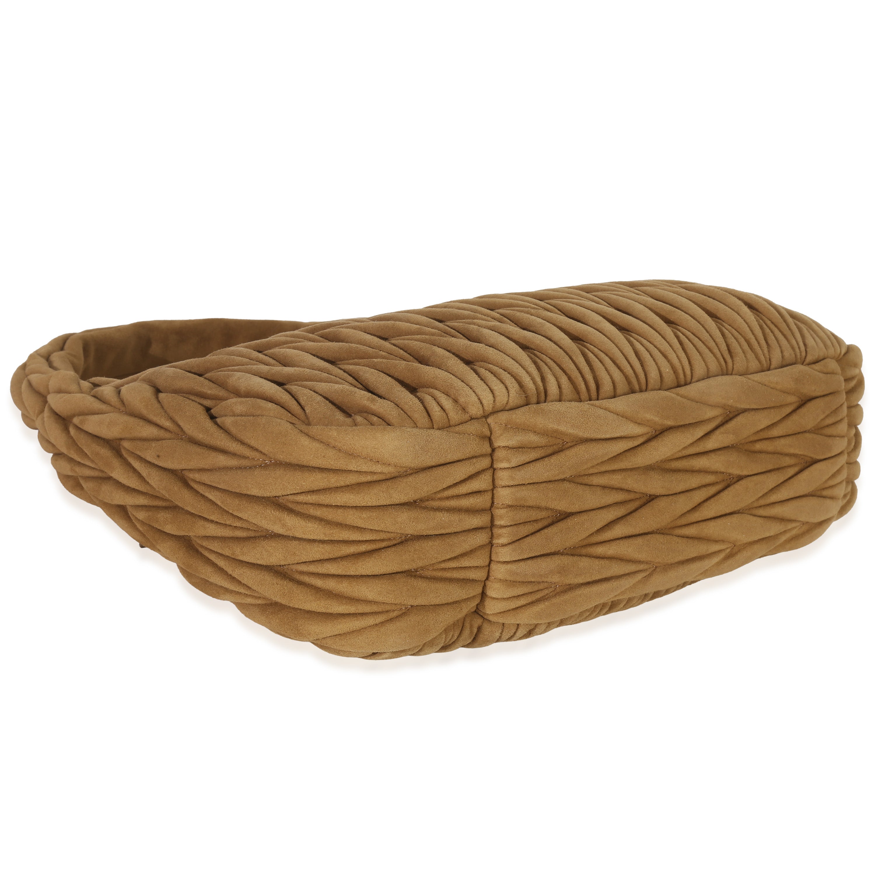 Brown Suede Matelasse Wander Hobo