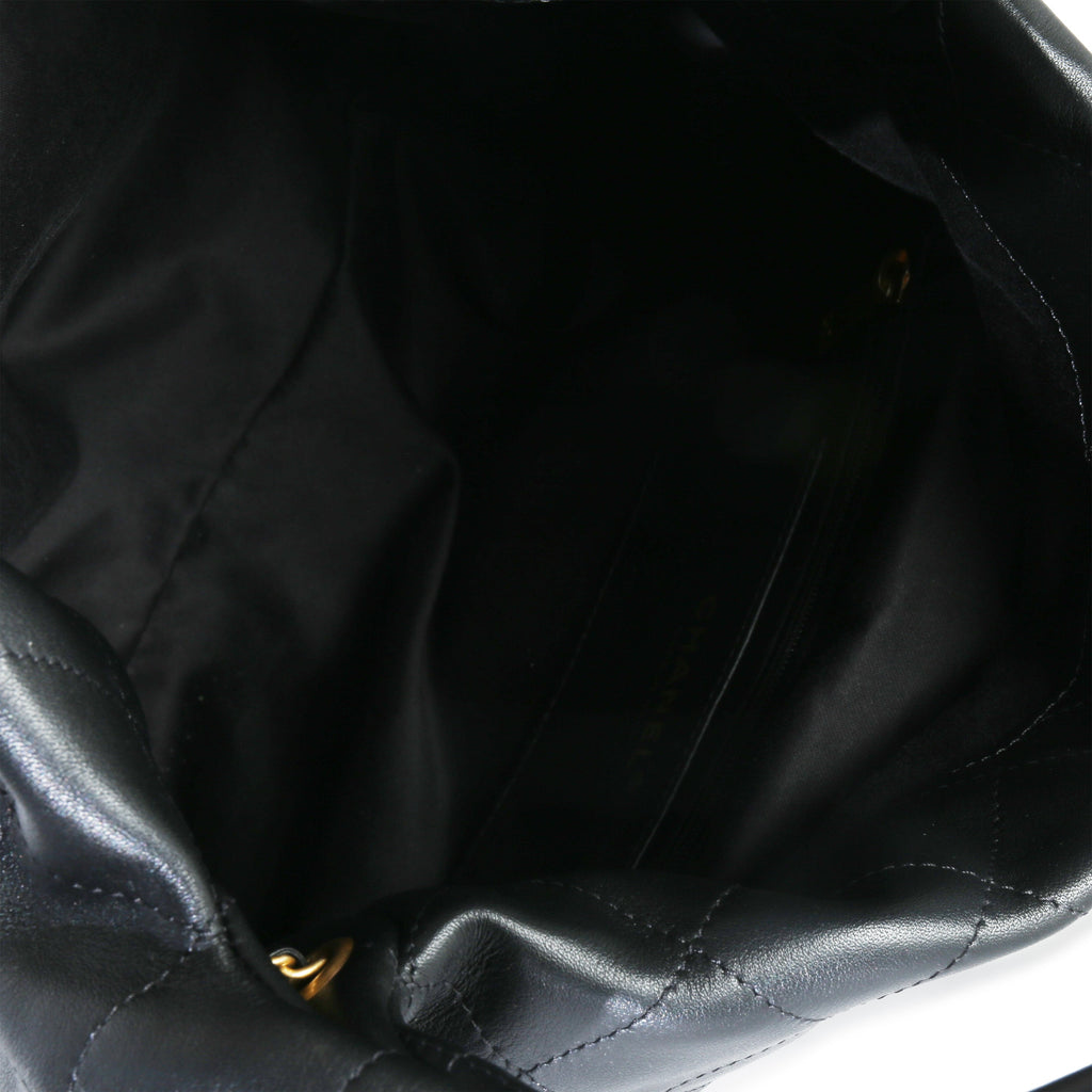 26C Black Quilted Calfskin Large Hobo