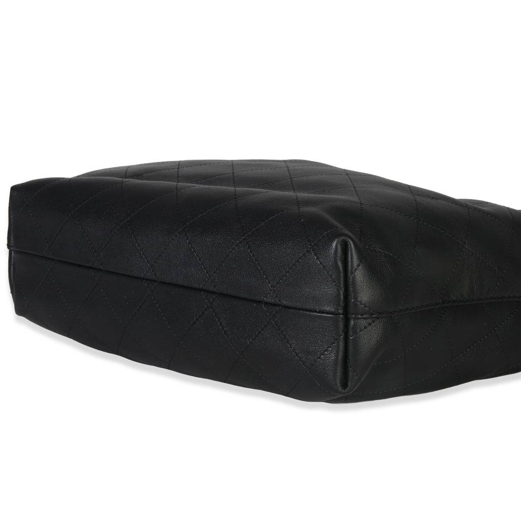 26C Black Quilted Calfskin Large Hobo