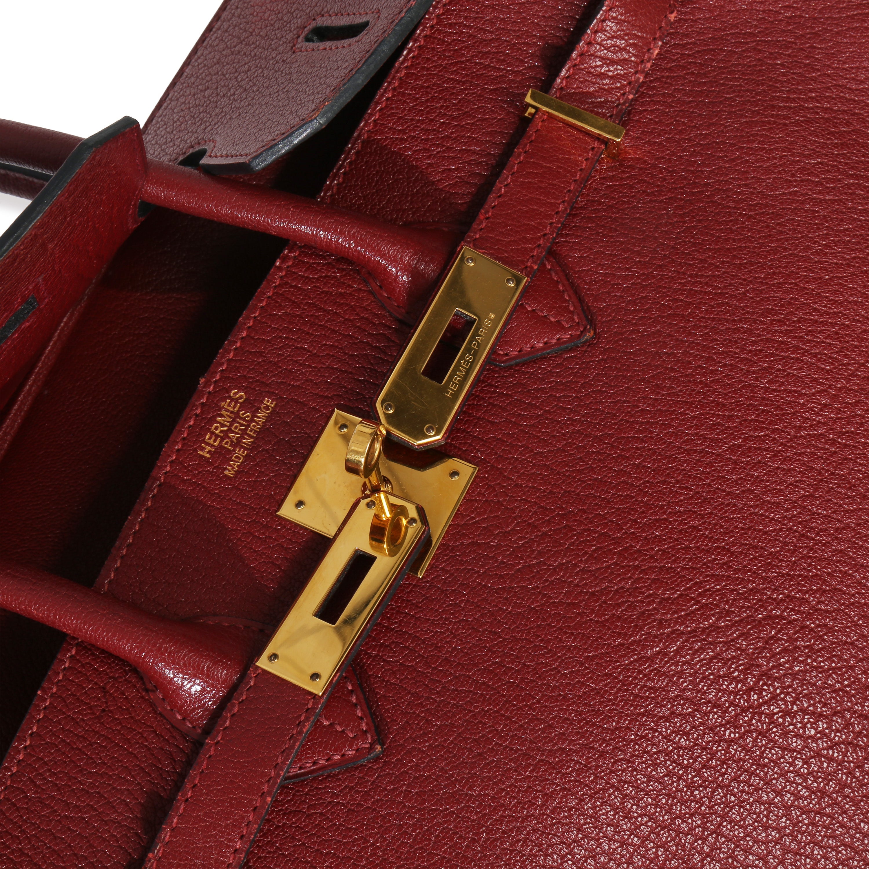Rouge Grenat Chevre de Coromandel Birkin 35 GHW