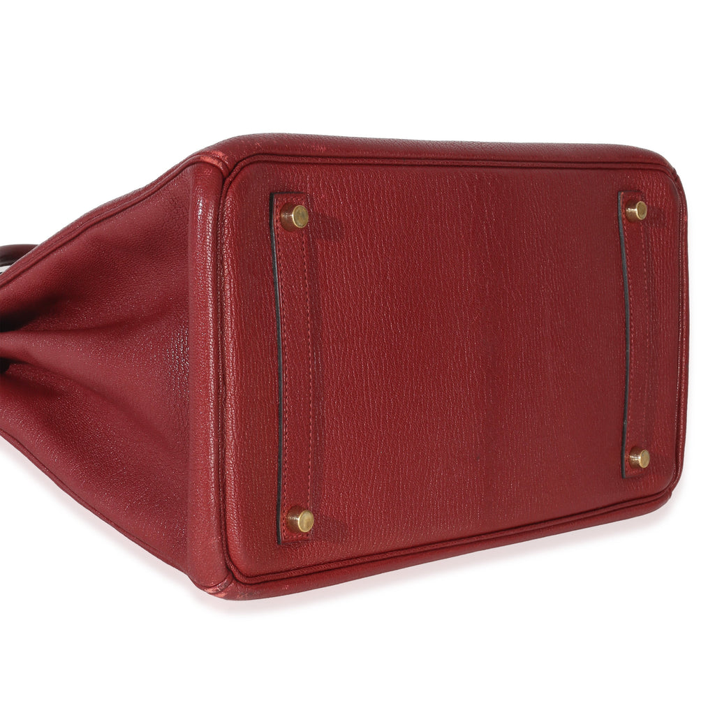 Rouge Grenat Chevre de Coromandel Birkin 35 GHW