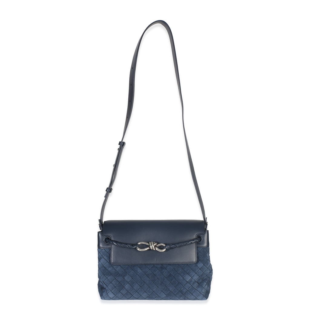 Neptune Intrecciato Suede Andiamo Messenger Bag