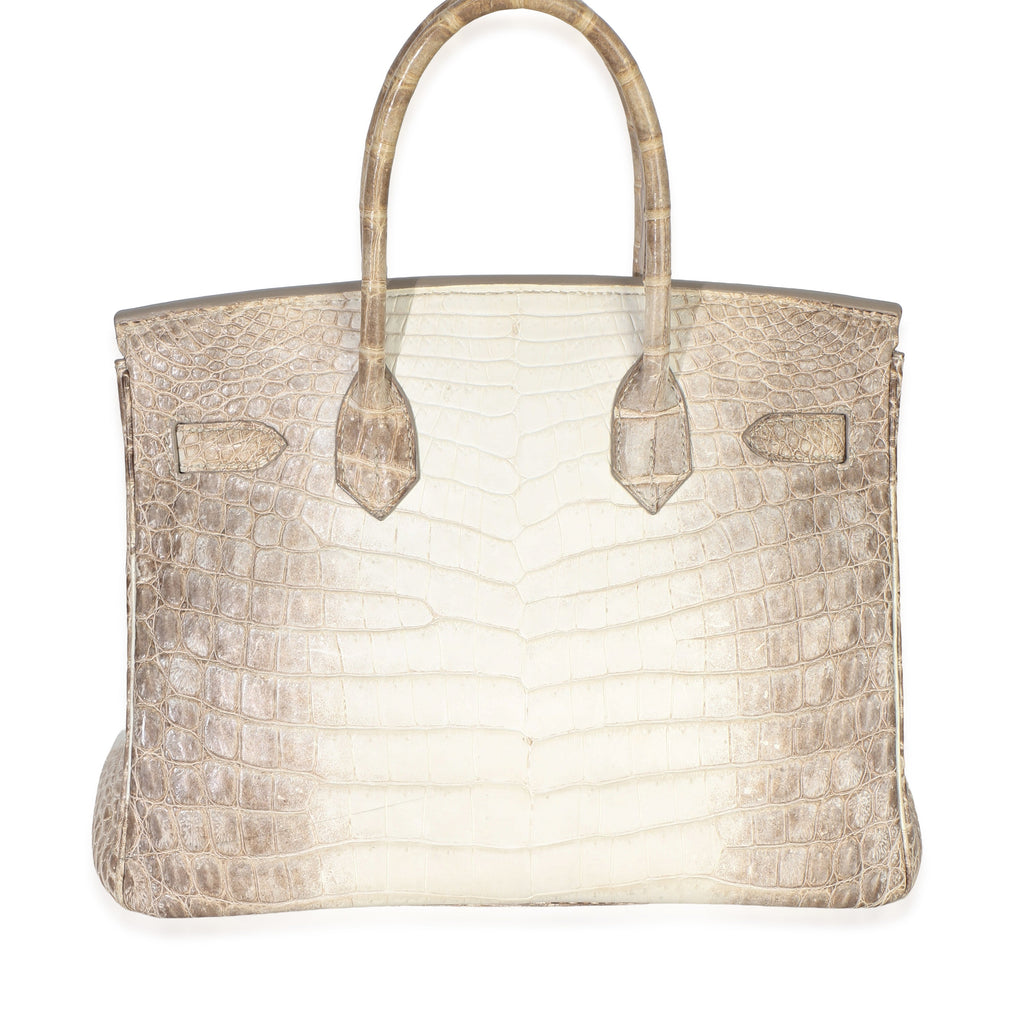 Blanc Matte Niloticus Crocodile Himalaya Birkin 30 PHW