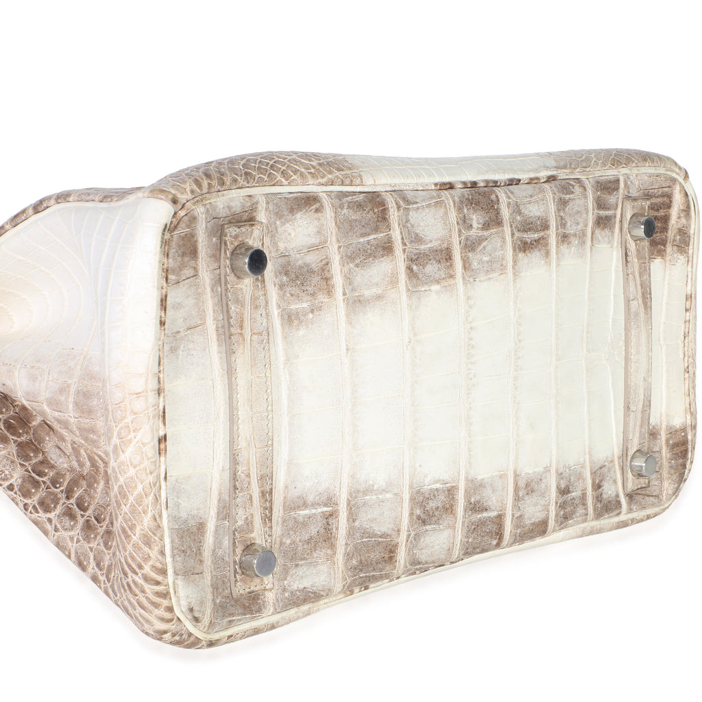 Blanc Matte Niloticus Crocodile Himalaya Birkin 30 PHW